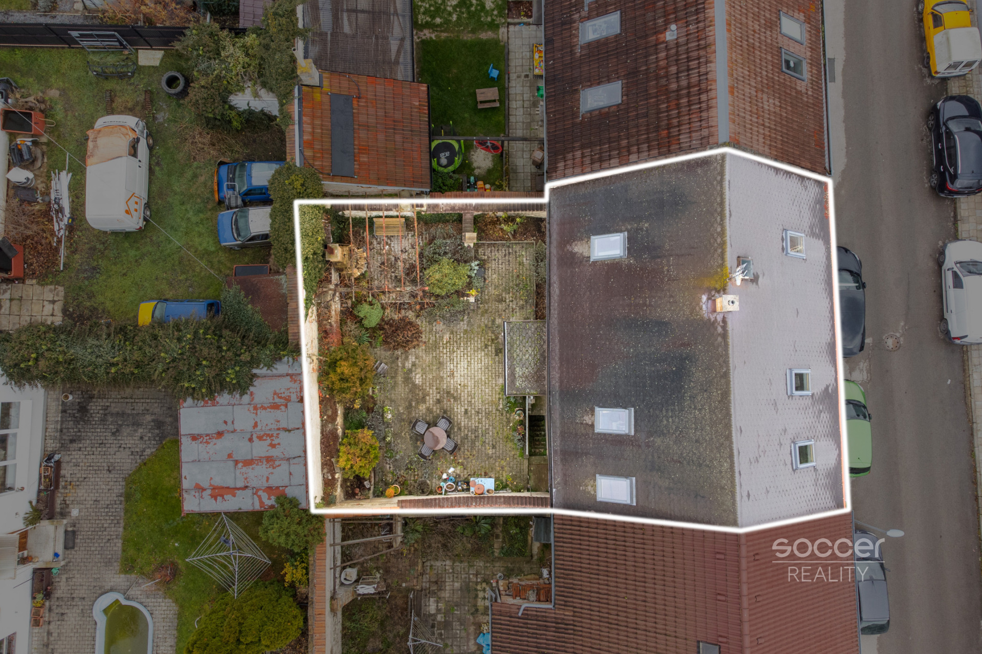 Prodej řadového rodinného domu 4+1, 160 m2, ul. Rašínova, Kladno.