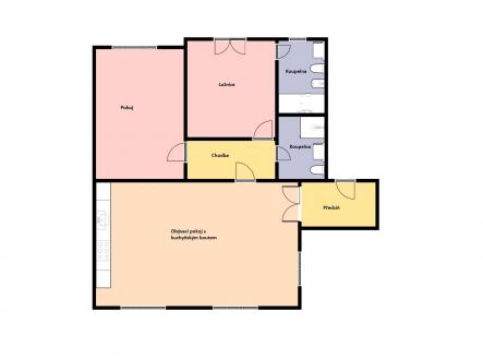Půdorys | Pronájem bytu, 3+kk, 99 m²