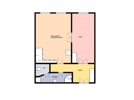 Pronájem bytu, 2+kk, 55 m²