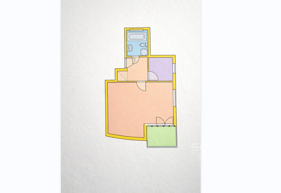 Pronájem bytu 1+kk/B/S, 36 m2, Praha 4 - Krč, ulice Jalodvorská.