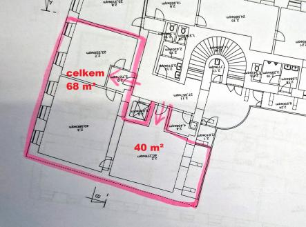 Pronájem - kanceláře, 40 m²
