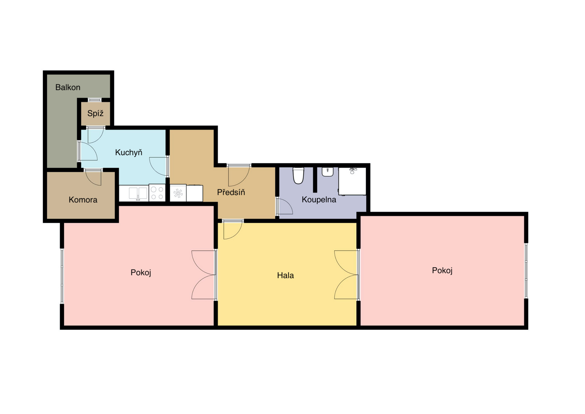 Pronájem bytu 2+1/B, 100 m2, Praha 1 - Staré Město, ul. Klimentská.