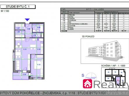 Obrázek k zakázce č.: 648421 | Prodej bytu, 2+kk, 67 m²