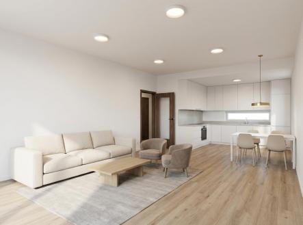 Kuchyně - vizualizace.jpg | Prodej bytu, 2+kk, 71 m²