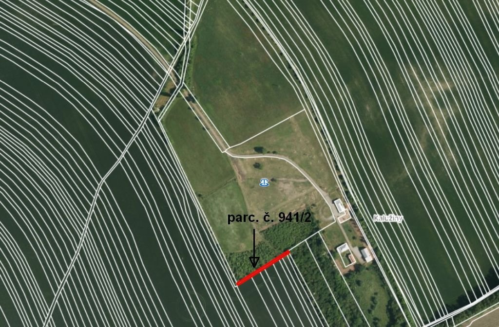 Dražby specifického pozemku 6 562 m², Šaratice