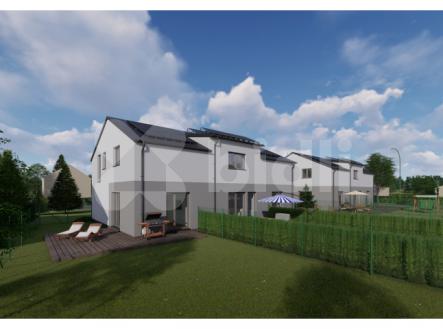 Řadový RD, krajní jednotka 3+KK, 86 m2, zahrada 177 m2 | Prodej - dům/vila, 82 m²