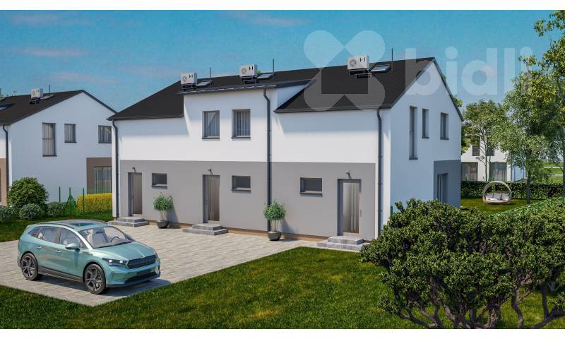 Řadový RD, jednotka, 3+KK, 86 m2, zahrada 77 m2