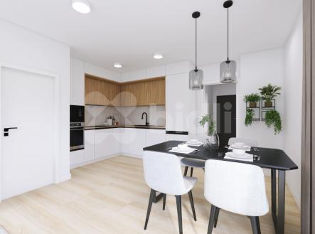Mezonet, krajní bytová jednotka 3+KK, 86 m2, zahrada 181 m2 | Prodej bytu, 3+kk, 86 m²