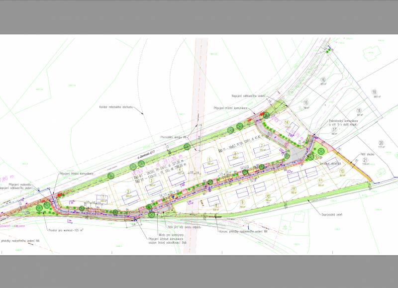 Developerský projekt s vydaným stavebním povolením