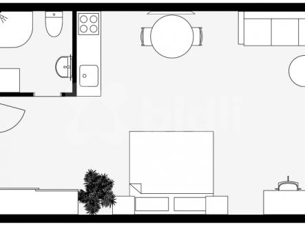 Apartmán se správou, 1+kk, 38,5 m2, Rejštejn na Šumavě | Prodej - komerční objekt,, 38 m²