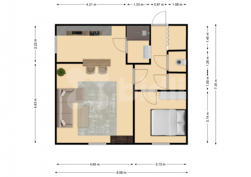 Prodej bytu 2+kk o výměře 63 m2 v Benešově nad Ploučnicí