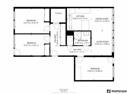 Půdorys | Prodej bytu, 3+1, 92 m²