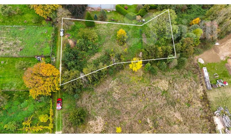 Prodej stavebního pozemku 1420 m2, Domašov u Šternberka, okres Olomouc
