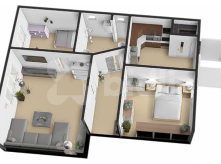 Prodej bytu 3+1 s bezbariérovým přístupem a zahradou v Polomi u Hranic | Prodej bytu, 3+1, 84 m²