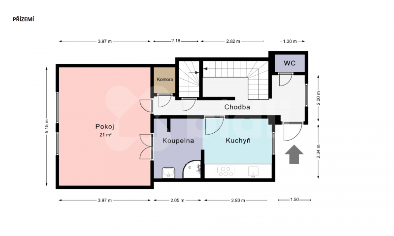 Prostorný rodinný dům 3+1 v Nymburku, 130 m2 s pozemkem 242 m2