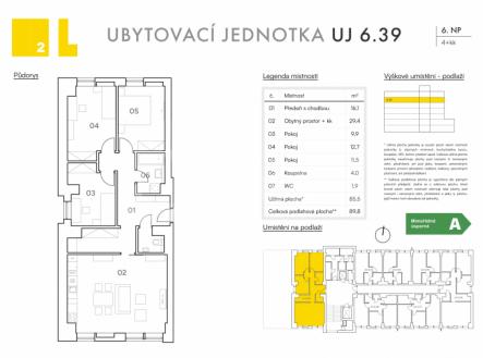 Prodej jednotky v developerském projektu 4+kk o ploše 86 m2, ul. Koupelní, Hodonín | Prodej bytu, 4+kk, 90 m²