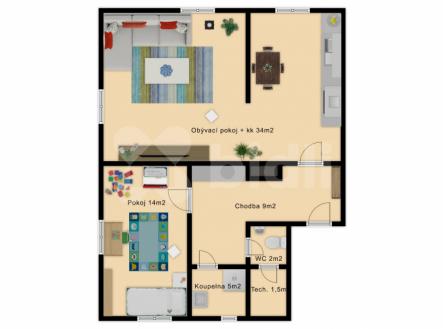 Prodej bytu 2+kk 65,7m2 | Prodej bytu, 2+kk, 66 m²