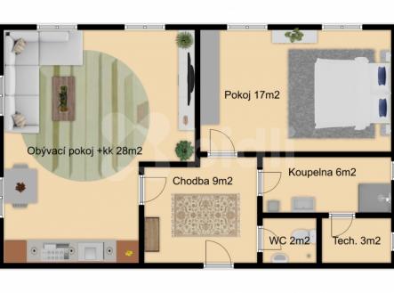 Prodej bytu 2+kk 65,3 m2 | Prodej bytu, 2+kk, 65 m²