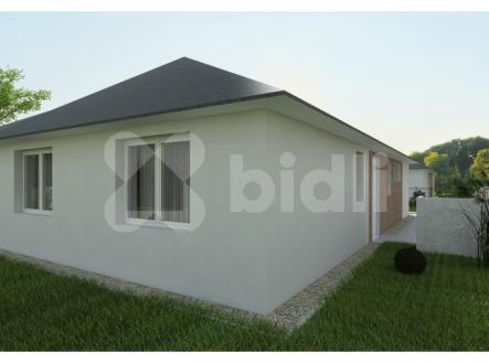 Prodej přízemního rodinného domu 4+kk (100 m2) - projekt (hrubá stavba 04/2025) | Prodej - dům/vila, 100 m²