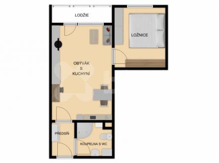 Pronájem bytu 2+KK Dvůr Králové n.L. - Strž | Pronájem bytu, 2+kk, 40 m²