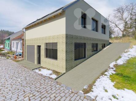 Prodej RD, 2 samostatné byty, garáž, pozemek 1 091 m2, obec Hostěnice - Mokrá, Brno-venkov | Prodej - dům/vila, 150 m²