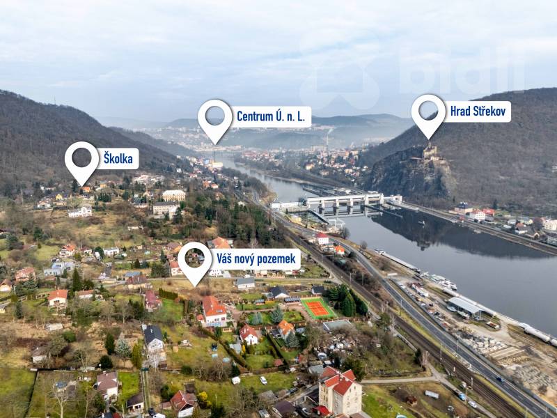 Prodej stavebního pozemku 809 m2 Vaňov