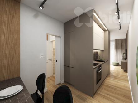 Novostavba bytu 1+kk, 30 m2, Praha Smíchov, OV | Prodej bytu, 1+kk, 30 m²