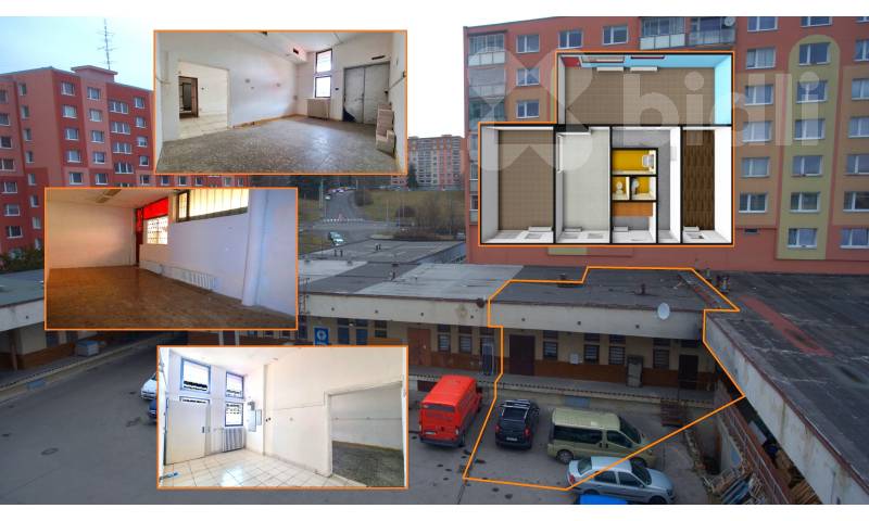 Prodej obchodního prostoru, 100m2, Chomutov, ul. Písečná
