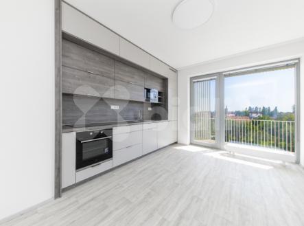 Pronájem novostavby bytu 2+kk s terasou na ulici Řepova v Brně | Pronájem bytu, 2+kk, 46 m²