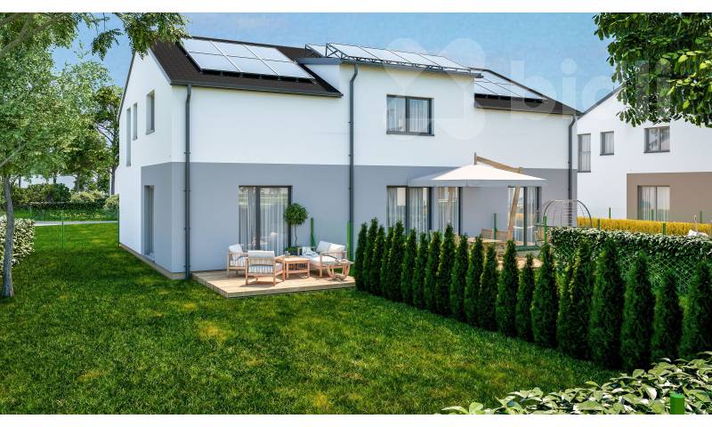 Řadový RD, krajní jednotka, 3+KK, 86 m2, zahrada 181 m2