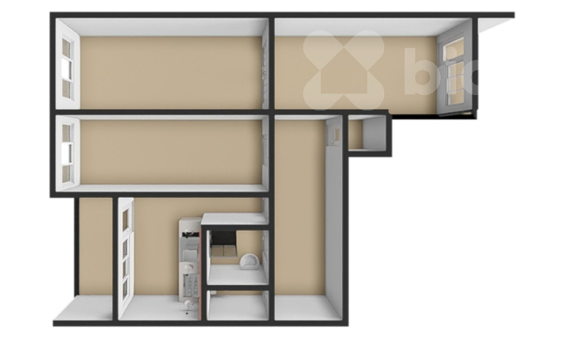 Prodej bytu 3+1, 93 m2, dvě lodžie - Palackého třída, Pardubice
