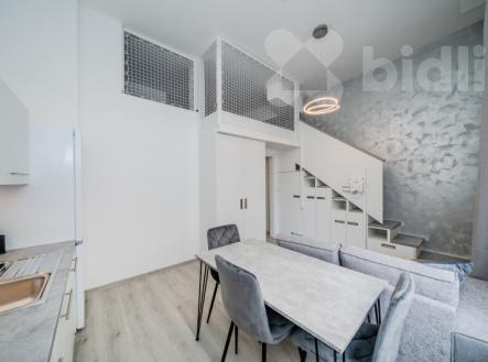 Pronájem mezonetového bytu 1+kk, v centru Ostravy ul. Vojanova | Pronájem bytu, 1+kk, 27 m²