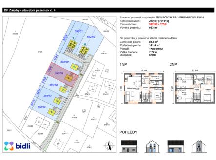 Prodej pozemku 933 m2, Záryby, Praha - východ | Prodej - pozemek pro bydlení, 933 m²