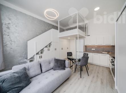 Pronájem mezonetového bytu 1+kk, v centru Ostravy ul. Vojanova | Pronájem bytu, 1+kk, 37 m²