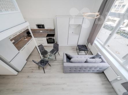 Pronájem mezonetového bytu 1+kk, v centru Ostravy ul. Vojanova | Pronájem bytu, 1+kk, 37 m²