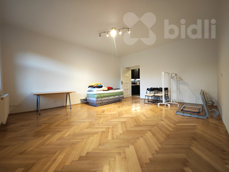 Pronájem prostorného bytu 1+1_51m2_Vinohrady u Muzea_klidná ulice