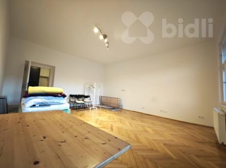 Pronájem prostorného bytu 1+1_51m2_Vinohrady u Muzea_klidná ulice | Pronájem bytu, 1+1, 51 m²