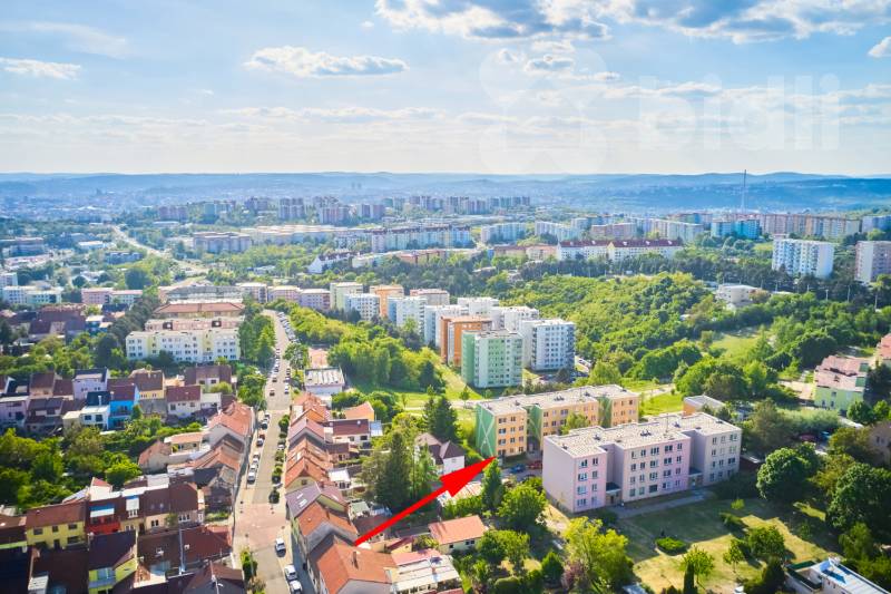Prodej bytu v 1.NP/4 - 4+kk, 77m2, balkón 5 m2, sklep 2m, Brno - Líšeň