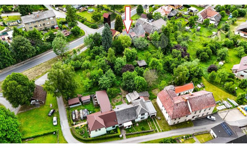 Velký pozemek se starým domem 4+1, obec Krasíkov, okr. Ústí nad Orlicí, Pardubický kraj