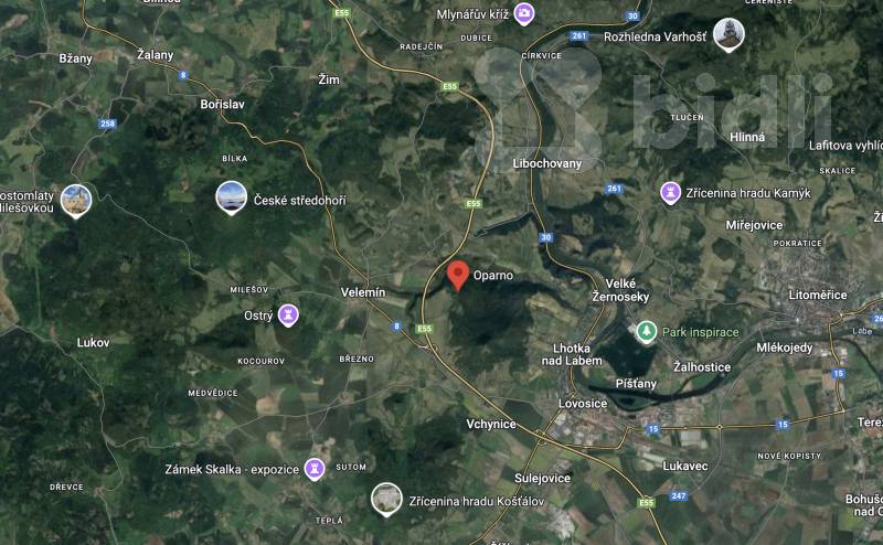Prodej stavebního pozemku 771m2, Opárno, Velemín