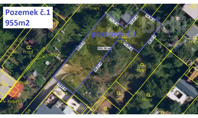 Stavební pozemek 955m2 s projektem - Troubsko u Brna