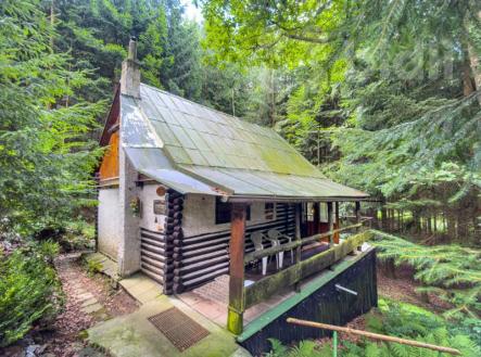 Prodej chaty o velikosti 38 m2 v lese s elektřinou | Prodej - chata/rekreační objekt, 38 m²