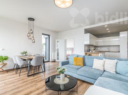 Luxusní byt 4+kk s terasou, garáží, klimatizací a sklepem, Jinočany | Prodej bytu, 4+kk, 99 m²