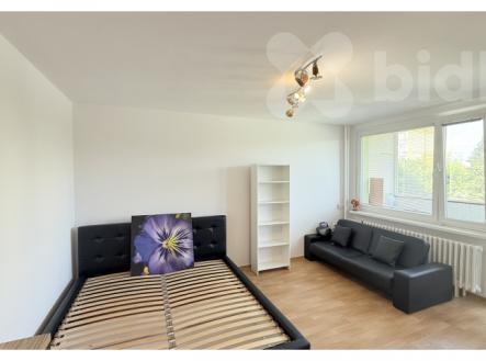 Pronájem garsoniéry o velikosti 27 m2 + zasklená lodžie 5 m2 + sklep 1 m2 | Pronájem bytu, garsoniéra, 25 m²