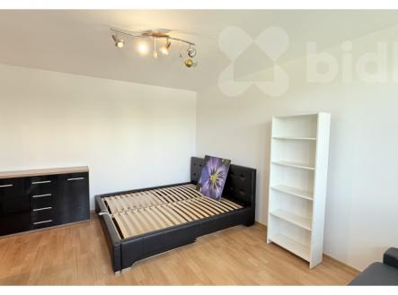 Pronájem garsoniéry o velikosti 27 m2 + zasklená lodžie 5 m2 + sklep 1 m2 | Pronájem bytu, garsoniéra, 25 m²