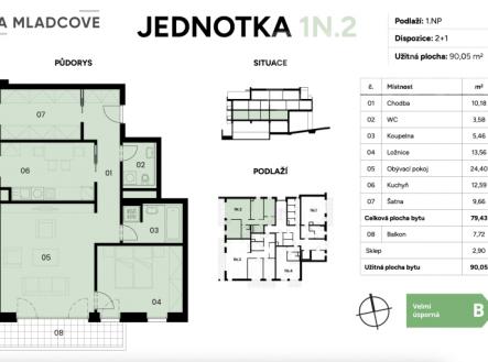 Prodej bytu 1N2, 2+1 90m2, balkon, sklep, Zlín, Mladcová | Prodej bytu, 2+1, 90 m²