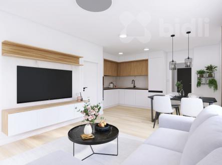 Mezonet, krajní bytová jednotka 3+KK, 86 m2, zahrada 181 m2 | Prodej bytu, 3+kk, 86 m²