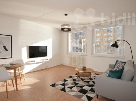 Byt 2+kk/L, 44  m2, panel, DV, Praha Barrandov | Prodej bytu, 2+kk, 44 m²