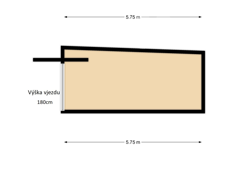 Řadová garáž 18m2 Kolín, U Cihelny, Jablotron