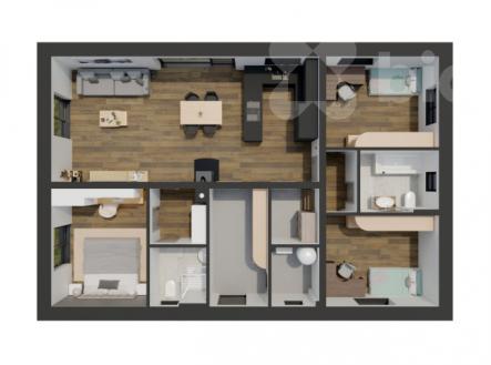 Novostavba rodinného domu 4+kk, Květnová, Ostrov Květnová | Prodej - dům/vila, 115 m²